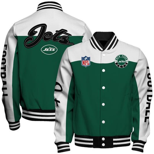 New York Jets National Football League 2026 Face Any Weather Unisex Varsity Jacket