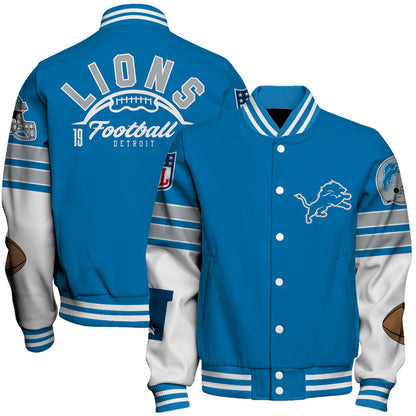 Detroit Lions National Football League 2026 Feel The Power Unisex Varsity Jacket