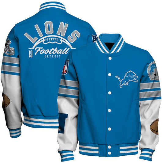Detroit Lions National Football League 2026 Feel The Power Unisex Varsity Jacket
