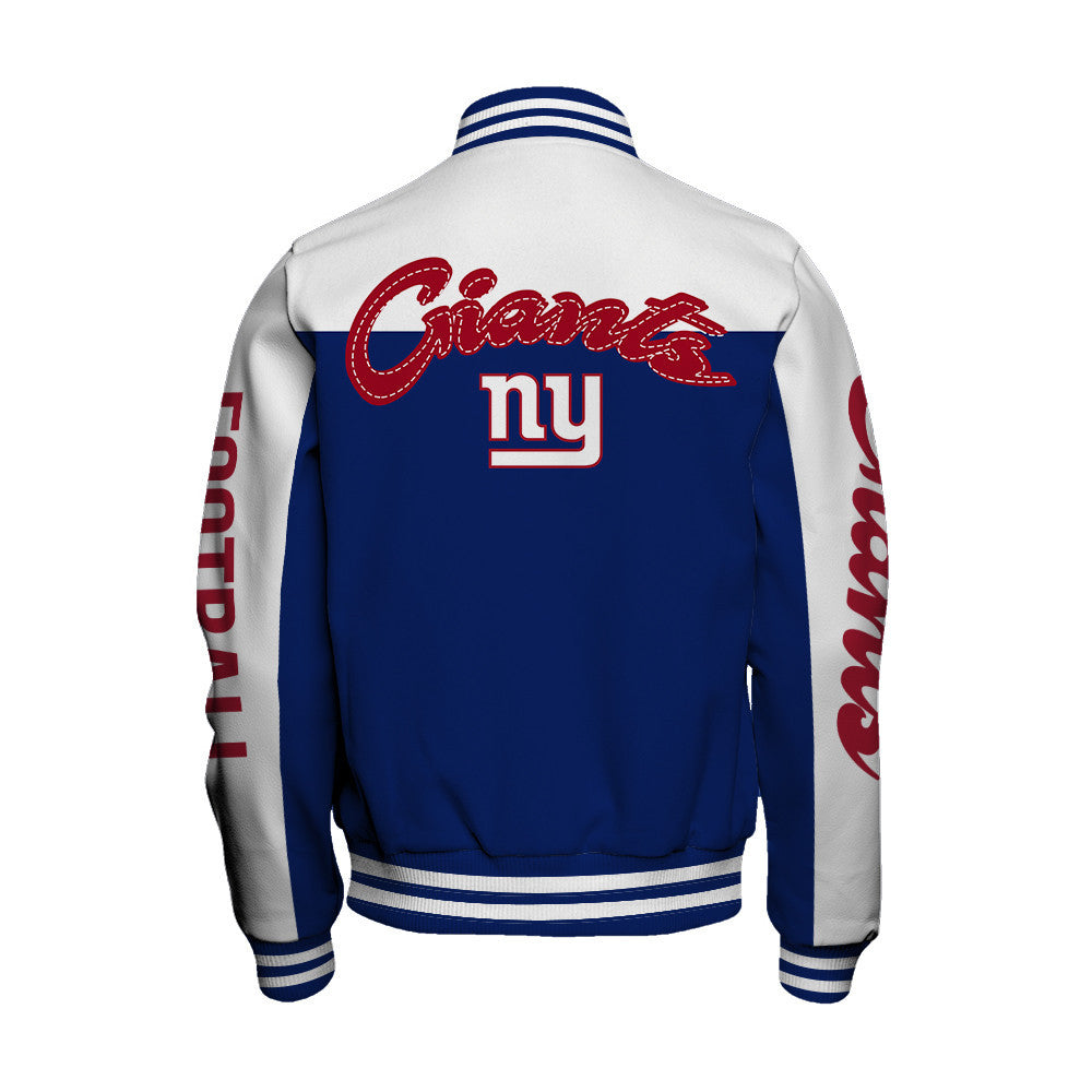 New York Giants National Football League 2026 Face Any Weather Unisex Varsity Jacket
