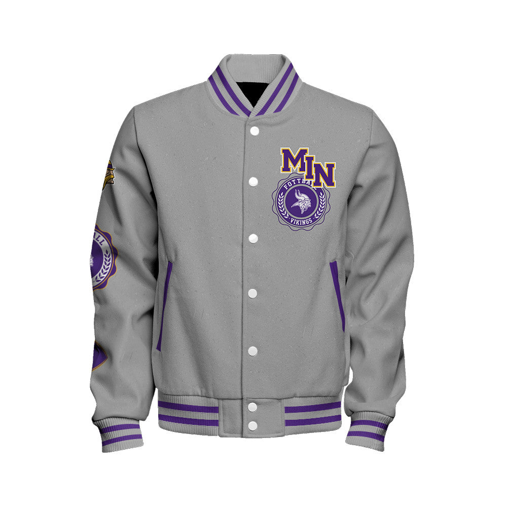 Minnesota Vikings 2026 Feel The Power Unisex Varsity Jacket