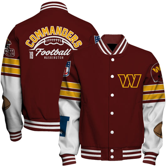 Washington Commanders National Football League 2026 Feel The Power Unisex Varsity Jacket