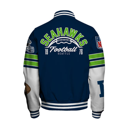 Seattle Seahawks National Football League 2026 Feel The Power Unisex Varsity Jacket