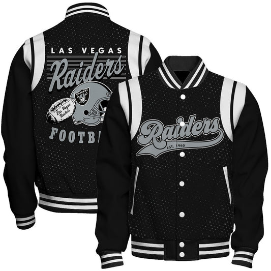 Las Vegas Raiders National Football League 2026 Make Your Mark Unisex Varsity Jacket
