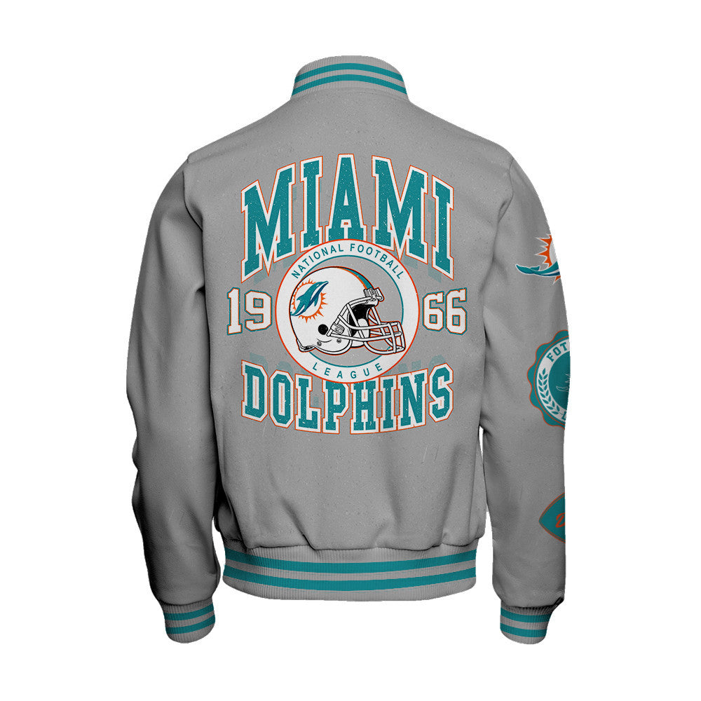 Miami Dolphins 2026 Feel The Power Unisex Varsity Jacket
