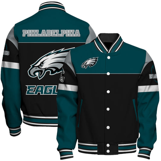 Philadelphia Eagles National Football League 2026 Feel The Power Unisex Varsity Jacket