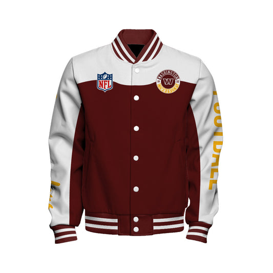 Washington Commanders National Football League 2026 Face Any Weather Unisex Varsity Jacket