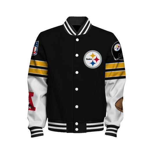 Pittsburgh Steelers National Football League 2026 Feel The Power Unisex Varsity Jacket