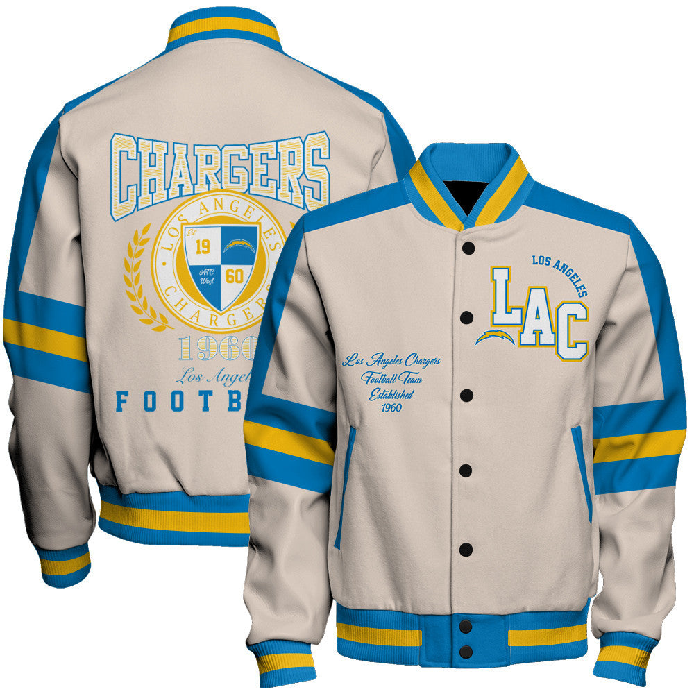 Los Angeles Chargers | Football Team 2026 Feel The Power Unisex Varsity Jacket