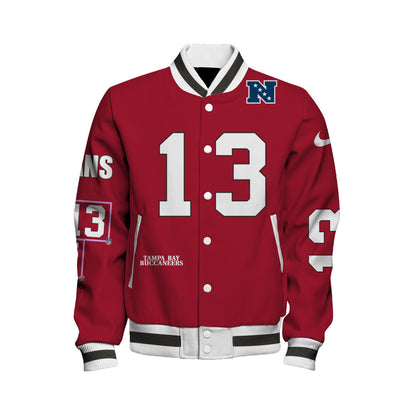 Mike Evans #13 Tampa Bay Buccaneers National Football League 2026 Unique Design Unisex Varsity Jacket