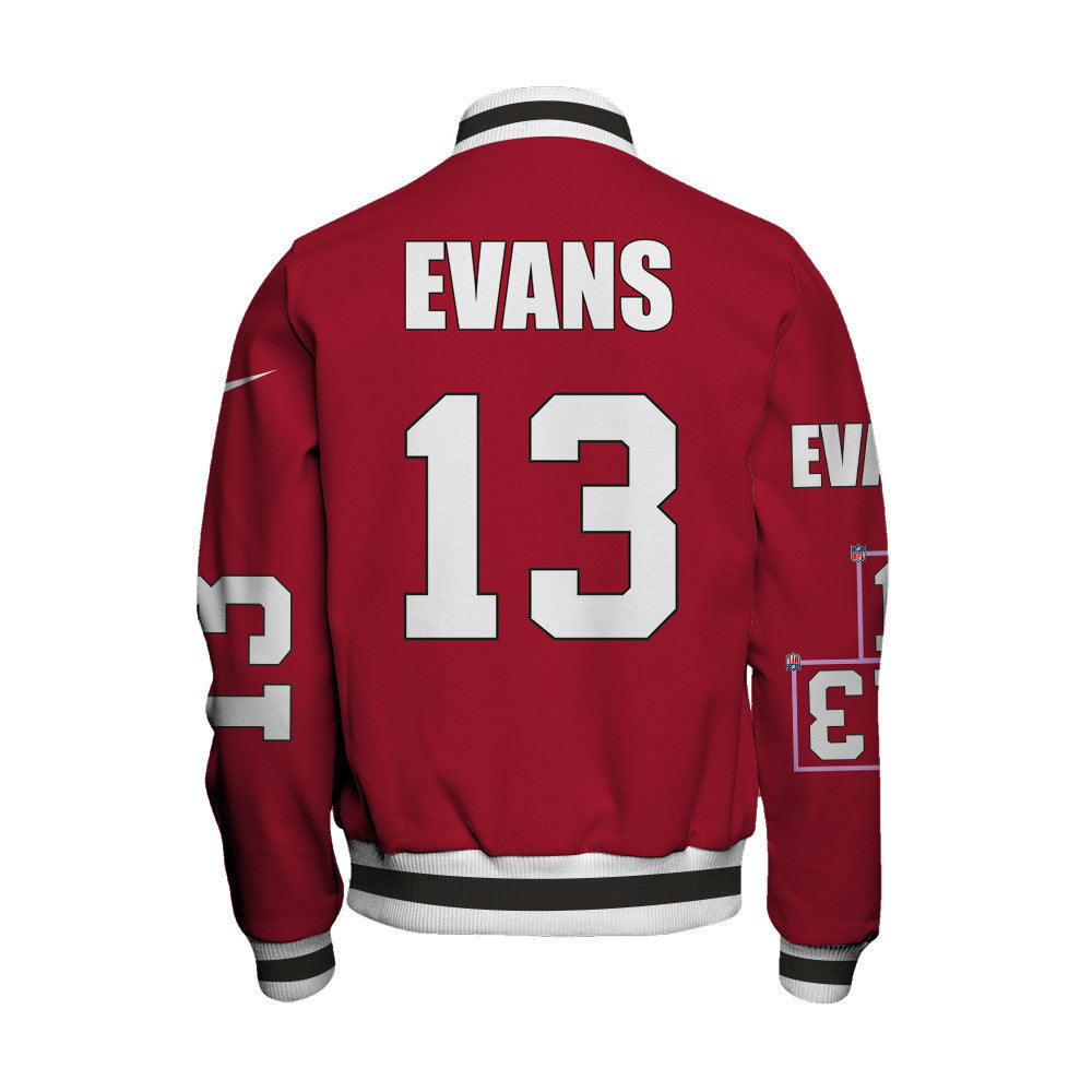 Mike Evans #13 Tampa Bay Buccaneers National Football League 2026 Unique Design Unisex Varsity Jacket