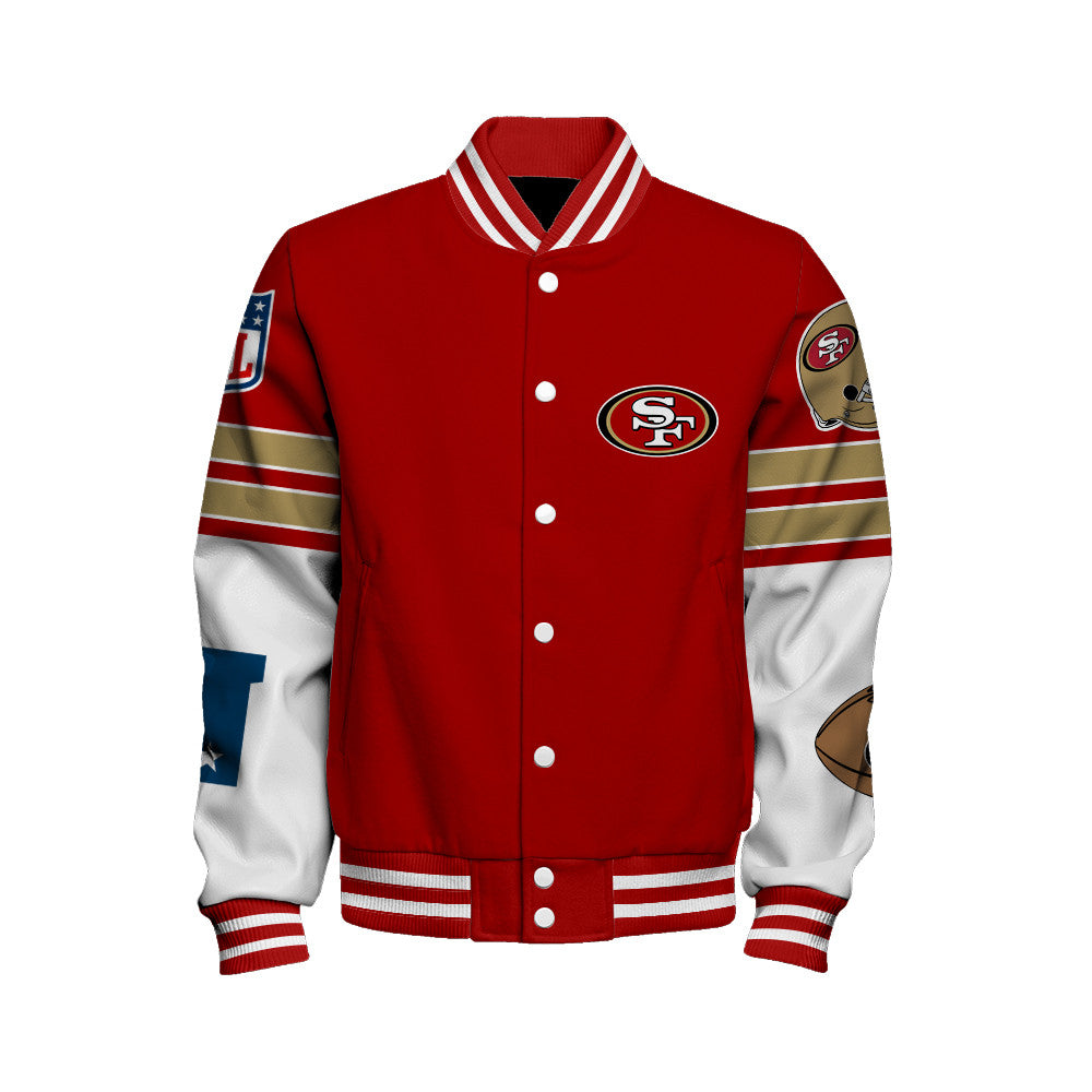 San Francisco 49ers National Football League 2026 Feel The Power Unisex Varsity Jacket