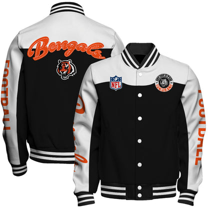 Cincinnati Bengals National Football League 2026 Face Any Weather Unisex Varsity Jacket