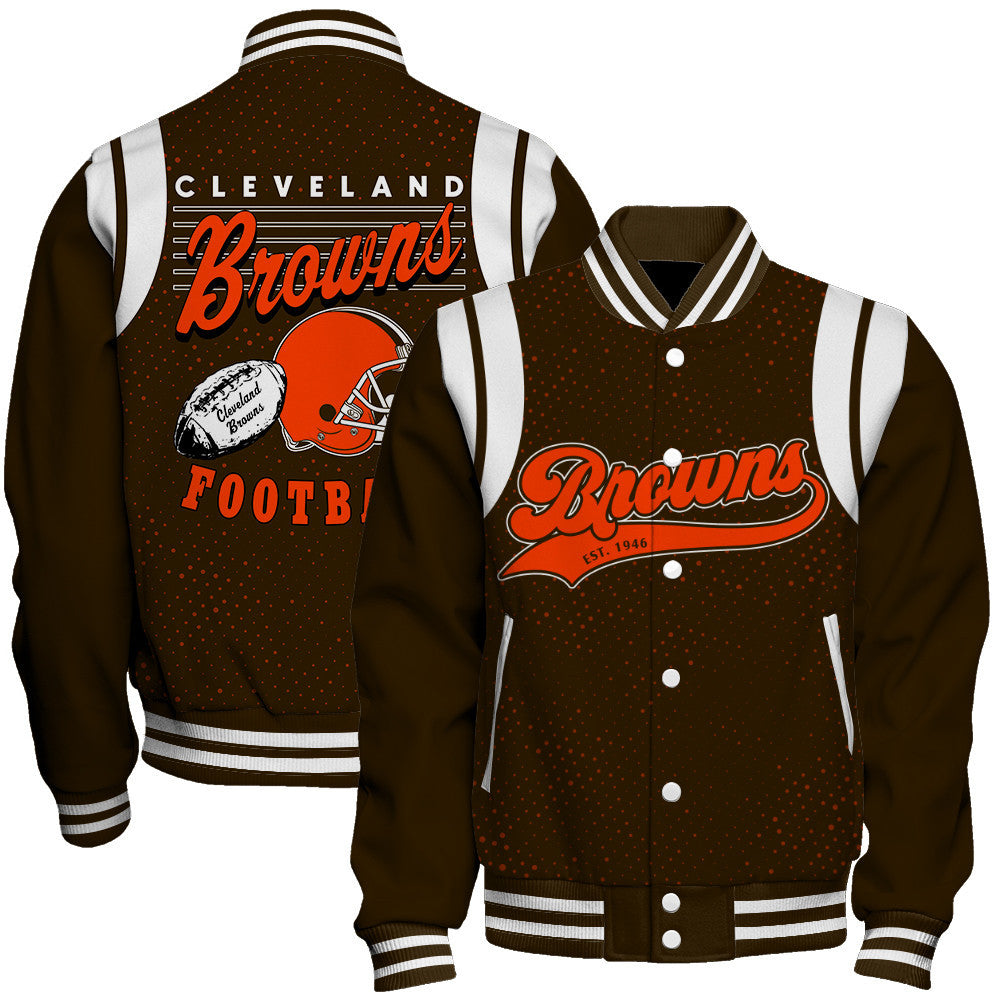 Cleveland Browns National Football League 2026 Make Your Mark Unisex Varsity Jacket