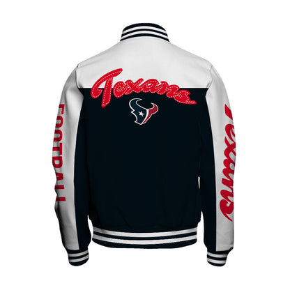 Houston Texans National Football League 2026 Face Any Weather Unisex Varsity Jacket