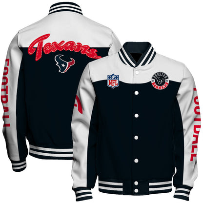 Houston Texans National Football League 2026 Face Any Weather Unisex Varsity Jacket