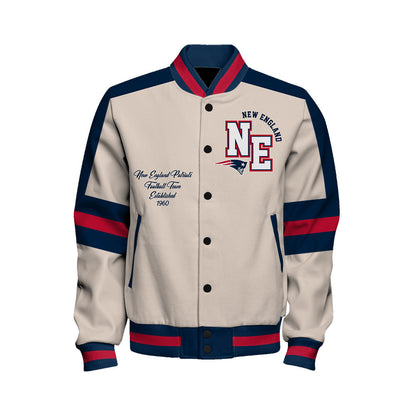 New England Patriots | Football Team 2026 Feel The Power Unisex Varsity Jacket