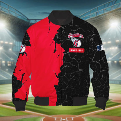 Cleveland Guardians 3d Cracked Design Personalized Apparel
