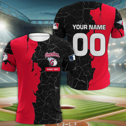 Cleveland Guardians 3d Cracked Design Personalized Apparel