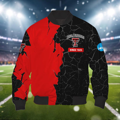 Texas Tech Red Raiders 3d Cracked Design Personalized Apparel