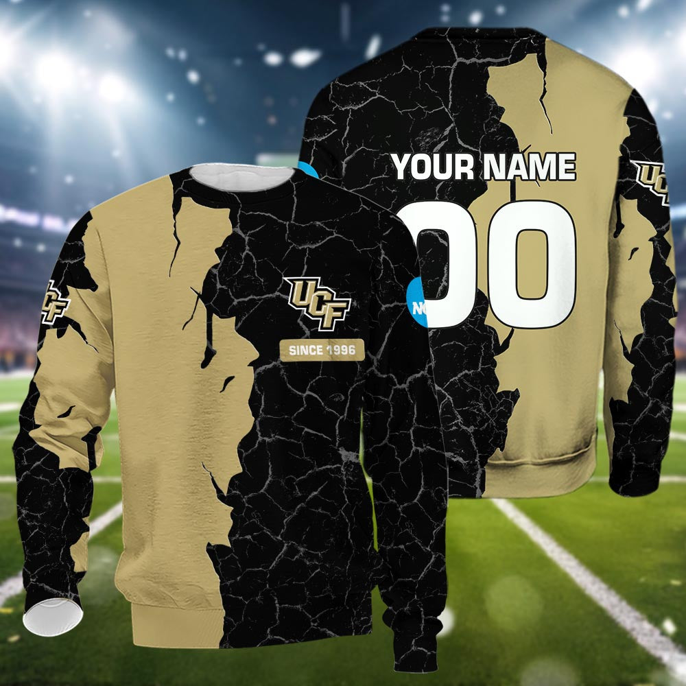 Ucf Knights 3d Cracked Design Personalized Apparel