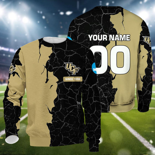 Ucf Knights 3d Cracked Design Personalized Apparel