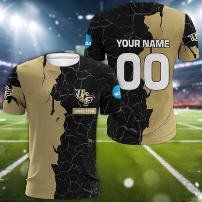 Ucf Knights 3d Cracked Design Personalized Apparel