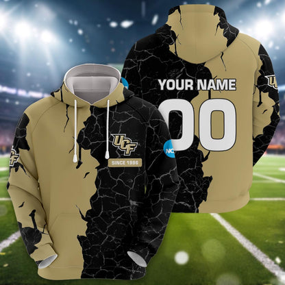 Ucf Knights 3d Cracked Design Personalized Apparel