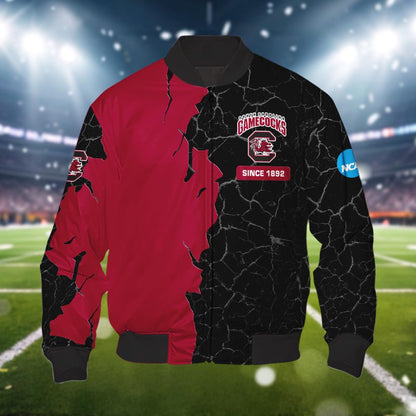 South Carolina Gamecocks 3d Cracked Design Personalized Apparel