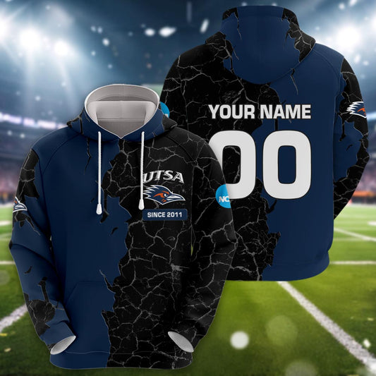 Utsa Roadrunners 3d Cracked Design Personalized Apparel