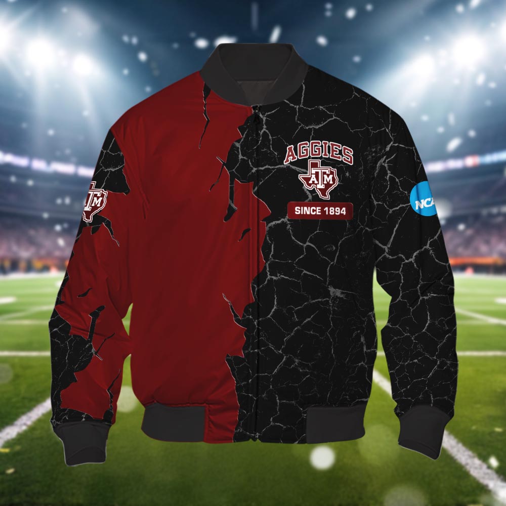 Texas A&m Aggies 3d Cracked Design Personalized Apparel