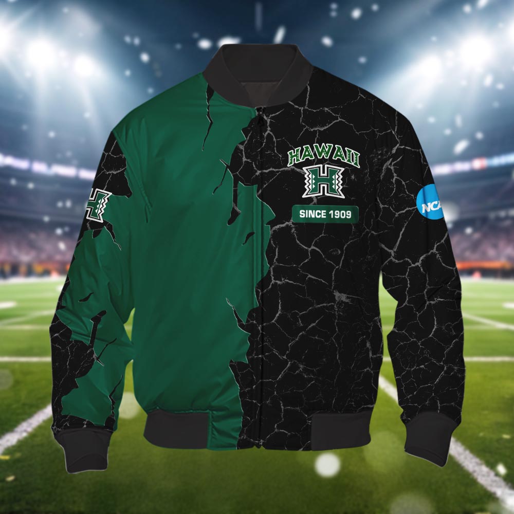 Hawaii Rainbow Warriors 3d Cracked Design Personalized Apparel