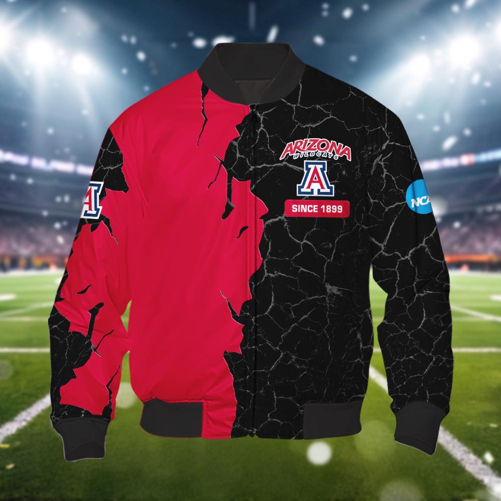 Arizona Wildcats 3d Cracked Design Personalized Apparel