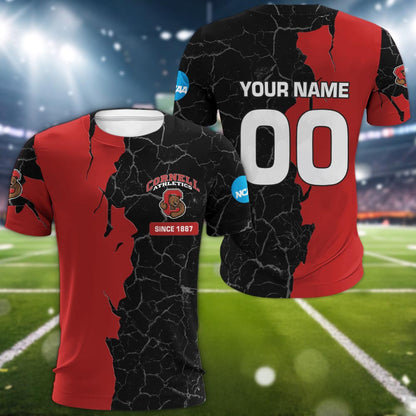 Cornell Big Red 3d Cracked Design Personalized Apparel