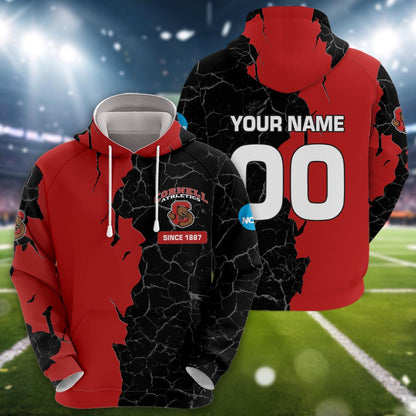 Cornell Big Red 3d Cracked Design Personalized Apparel