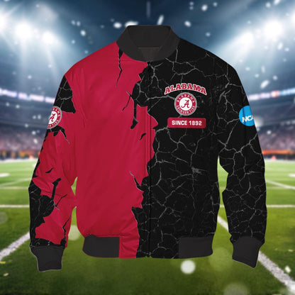 Alabama Crimson Tide 3d Cracked Design Personalized Apparel