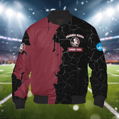 Florida State Seminoles 3d Cracked Design Personalized Apparel