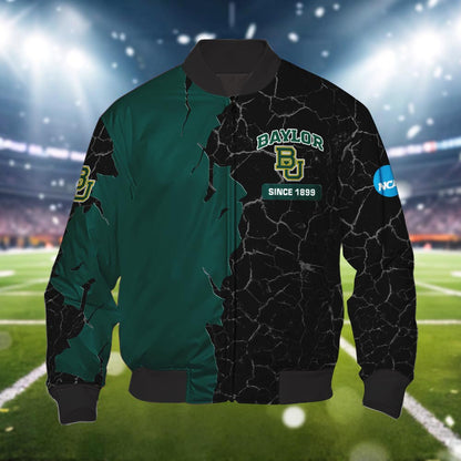 Baylor Bears 3d Cracked Design Personalized Apparel