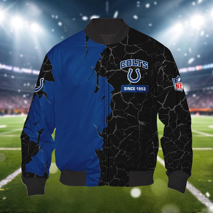 Indianapolis Colts 3d Cracked Design Personalized Apparel