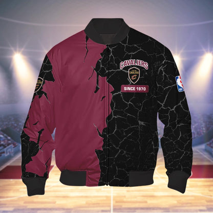 Cleveland Cavaliers 3d Cracked Design Personalized Apparel