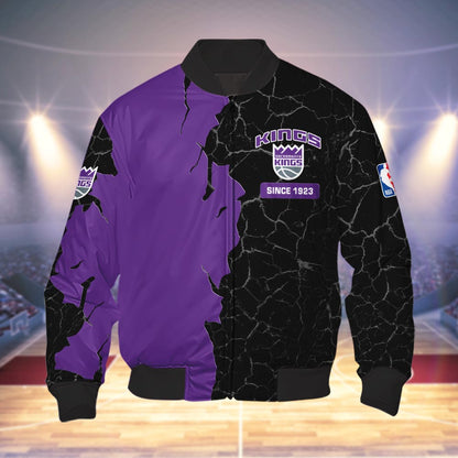 Sacramento Kings 3d Cracked Design Personalized Apparel
