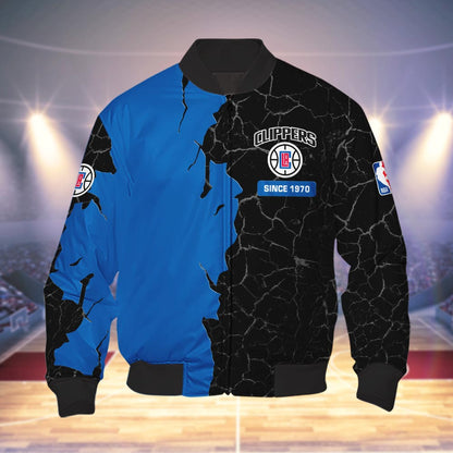 Los Angeles Clippers 3d Cracked Design Personalized Apparel