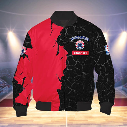 Washington Wizards 3d Cracked Design Personalized Apparel
