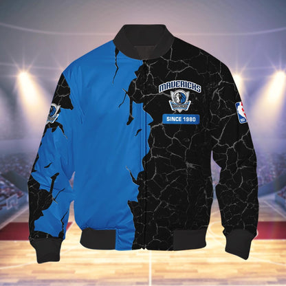 Dallas Mavericks 3d Cracked Design Personalized Apparel