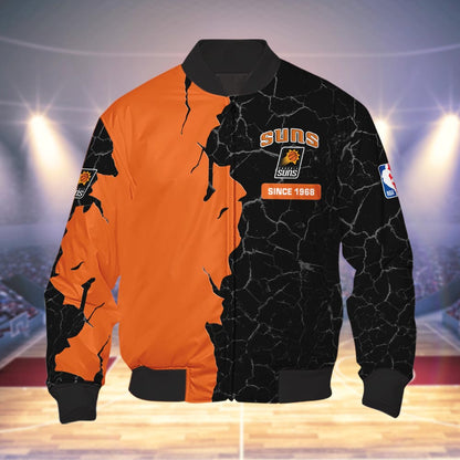 Phoenix Suns 3d Cracked Design Personalized Apparel