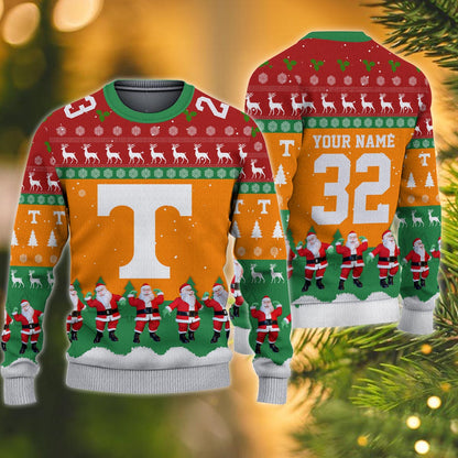 Tennessee Volunteers Personalized Christmas Ugly Sweater