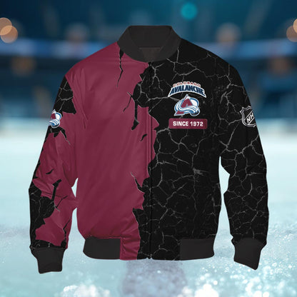 Colorado Avalanche 3d Cracked Design Personalized Apparel