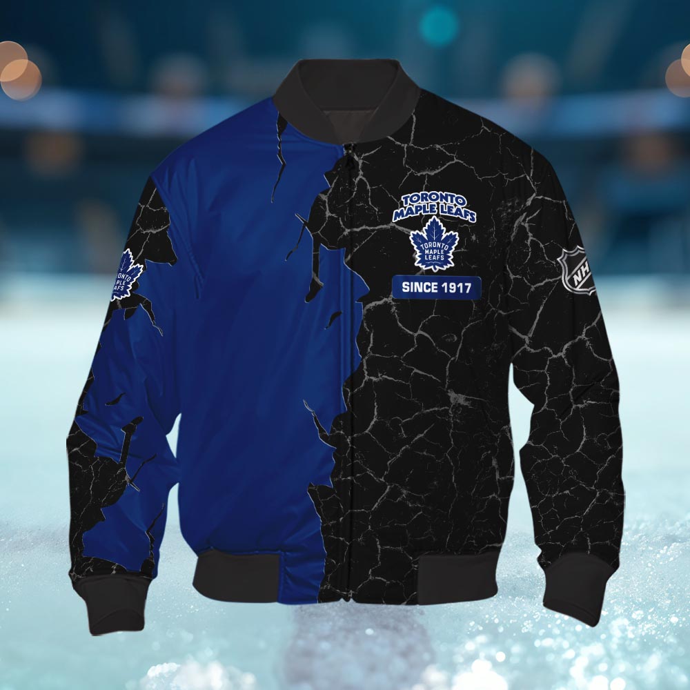 Toronto Maple Leafs 3d Cracked Design Personalized Apparel