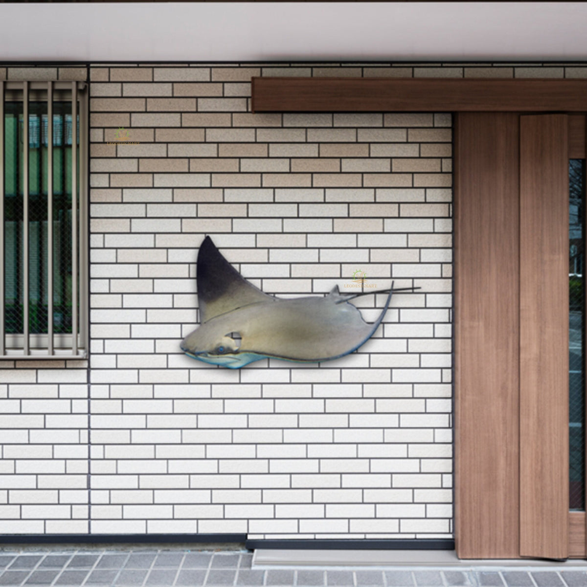 Stingray Fish Metal Wall Art – Coastal Ocean Wall Decor, Gift For Beach House Lover