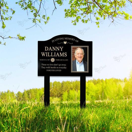 Personalized Photo Memorial Stake – Custom Name & Photo Grave Marker, Gift For Loss Of Loved One
